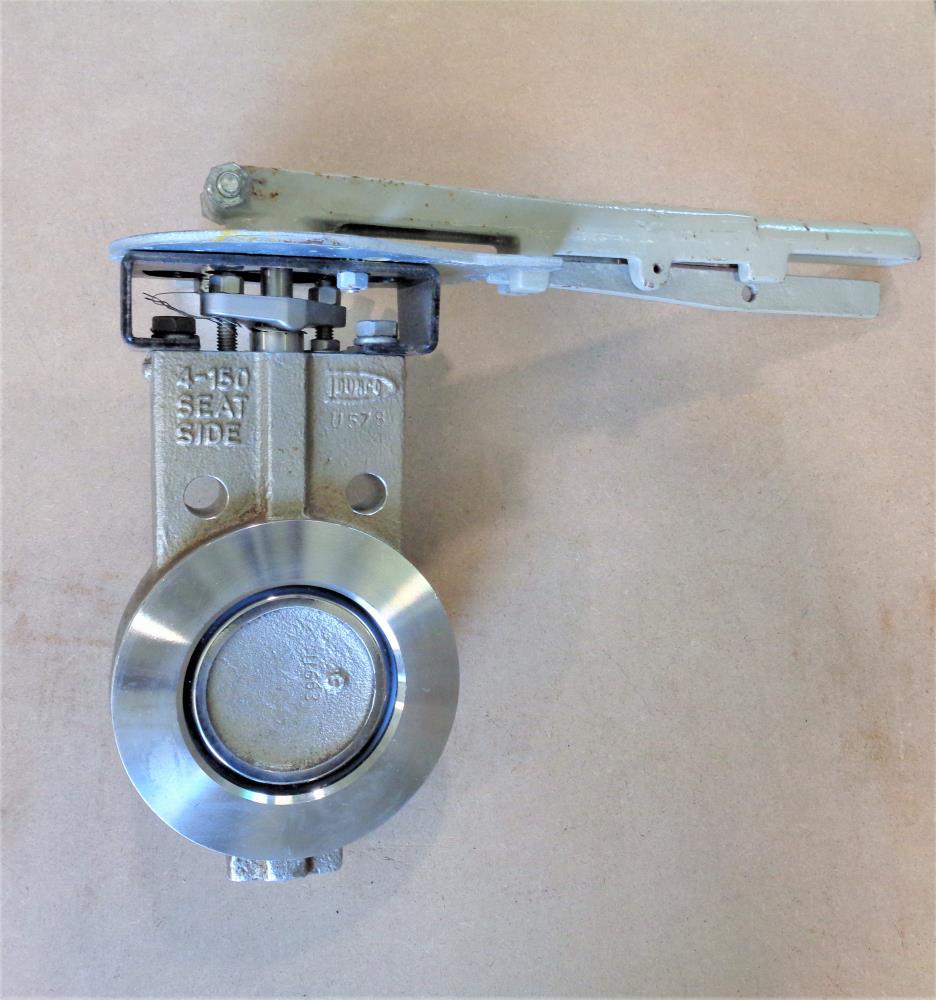 Durco 4" 150# Butterfly Valve, Stainless Steel, Fig# BX2
